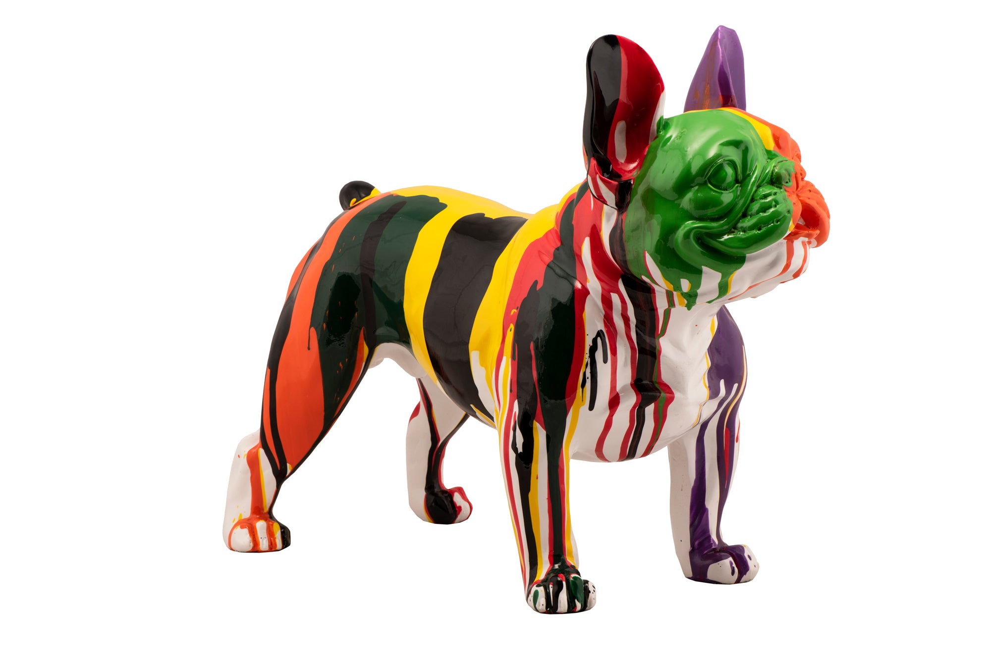 Skulptur Bunte Bulldogge