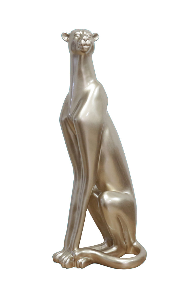Sculpture Elegant Cheetah Sitting