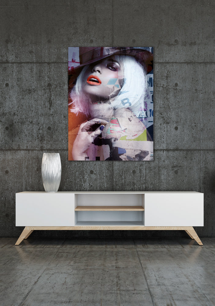 Glass picture street art "Rock Style"