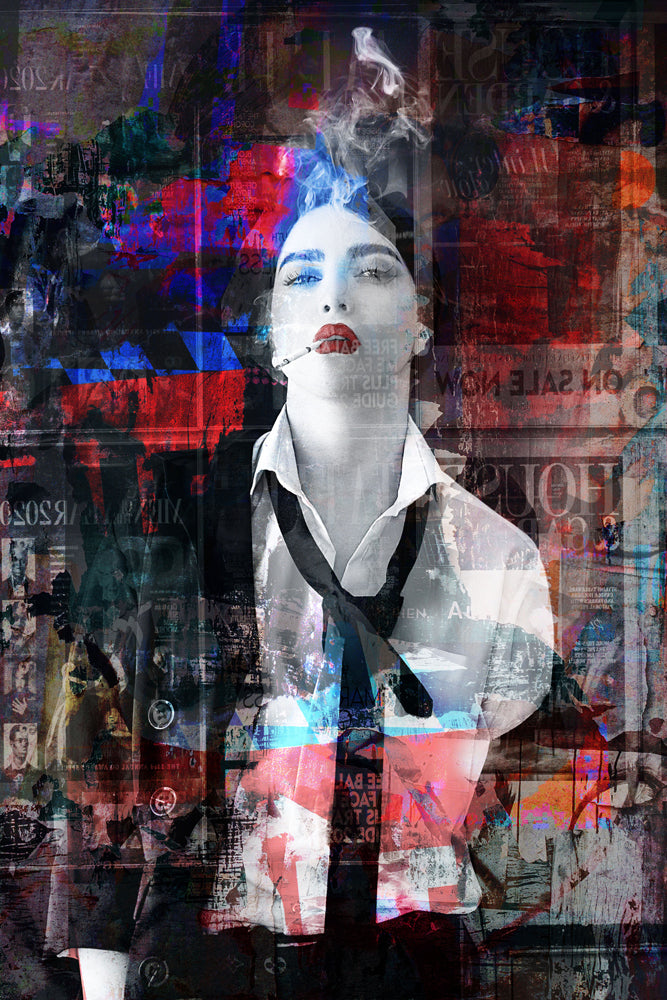 Glass picture street art "Pop icon"