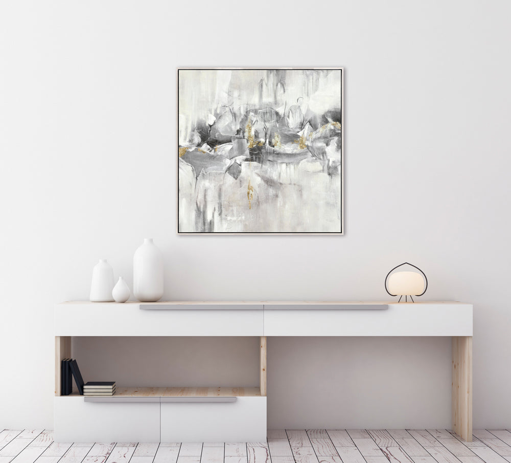 Painting Modern Color Melody in Blue-Gray