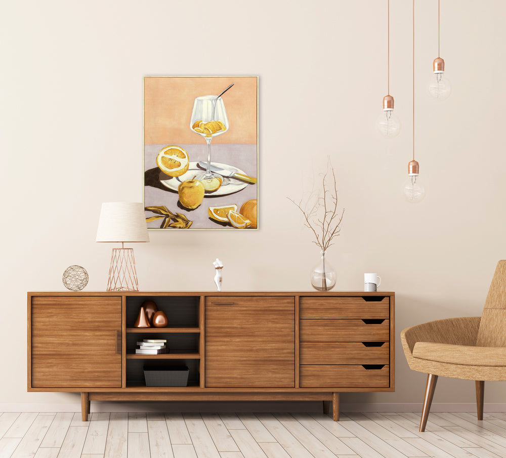 painting Lemon Cocktail