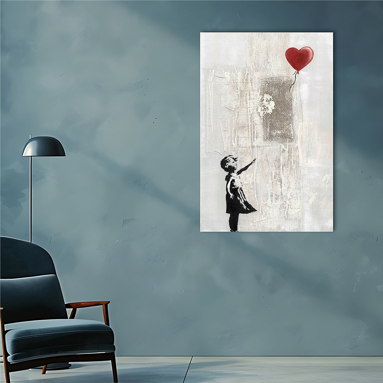 Painting Love Balloon Girl