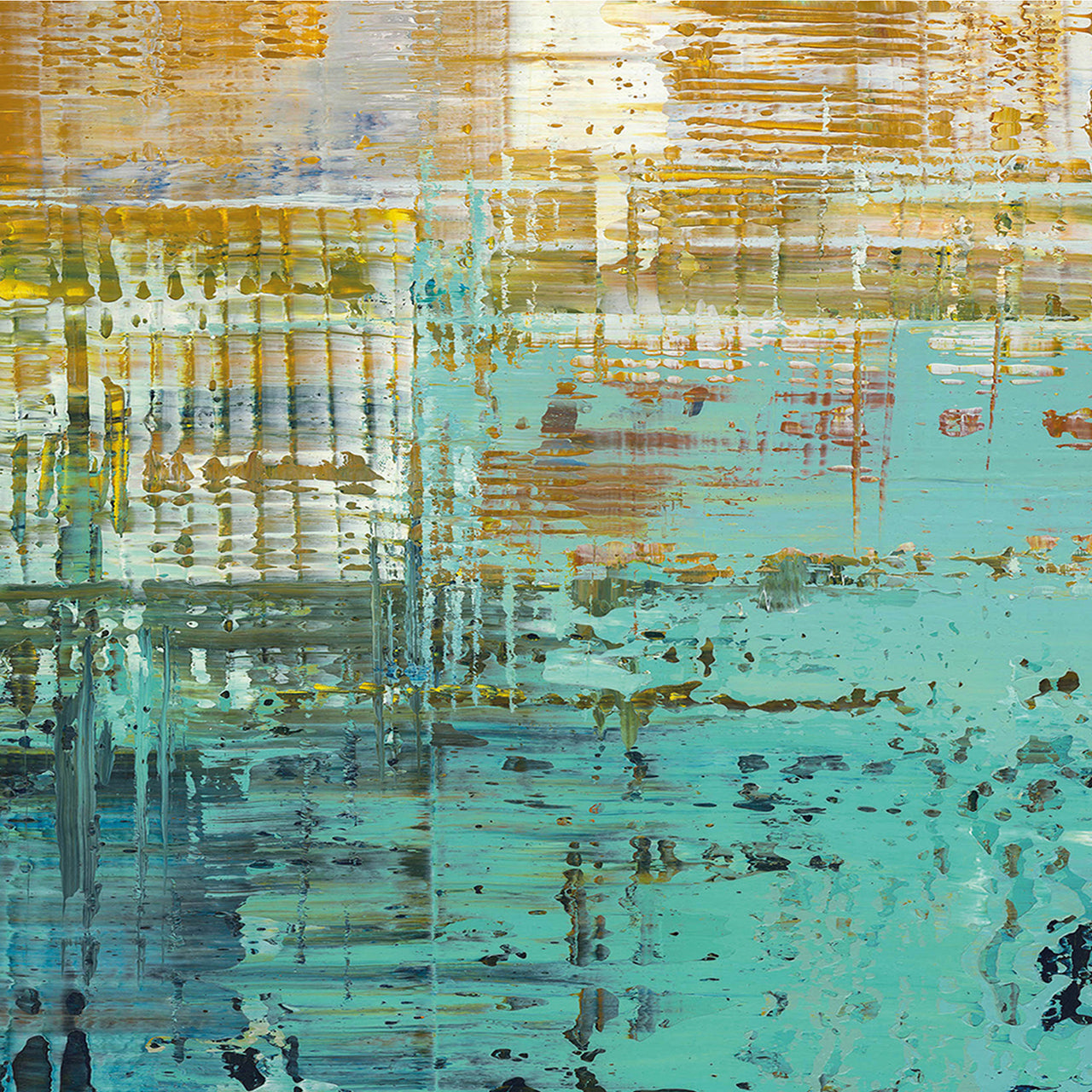 Painting turquoise gold