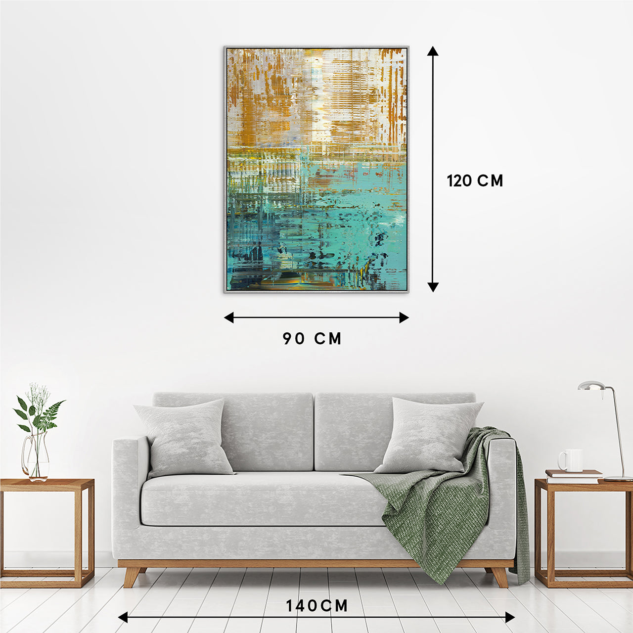 Painting turquoise gold