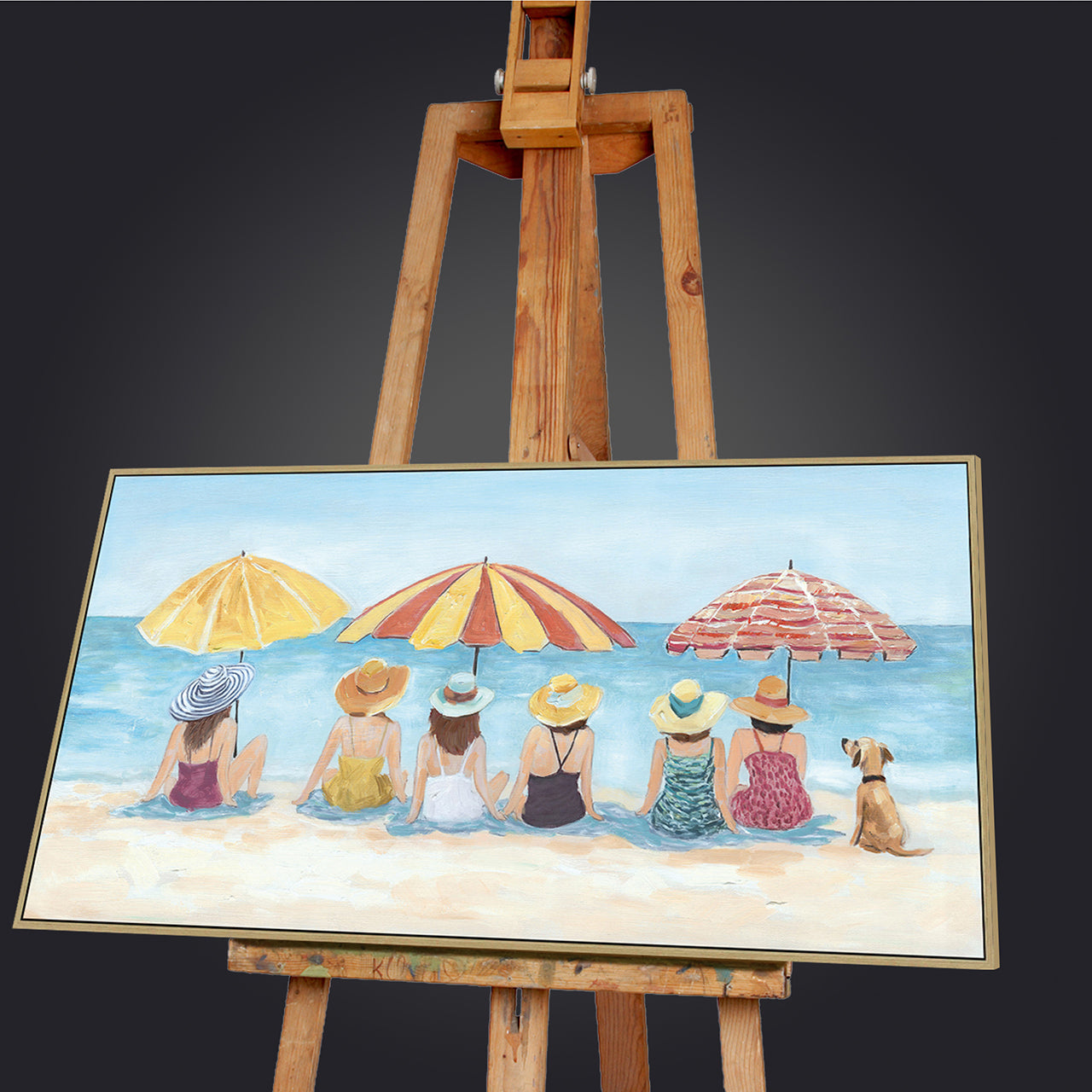 Painting Ladies on the Beach