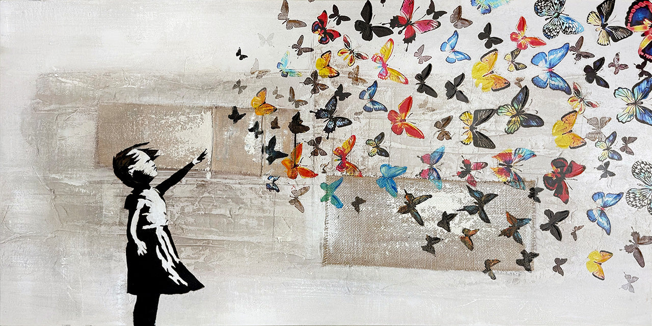 Painting Butterfly Girl