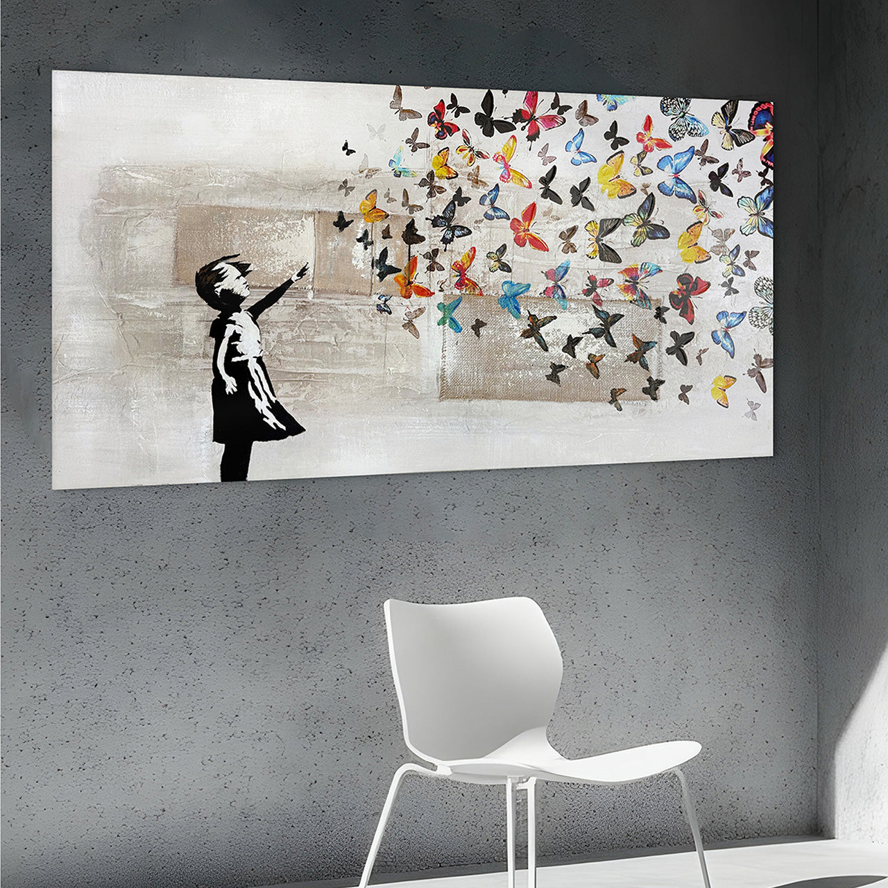 Painting Butterfly Girl
