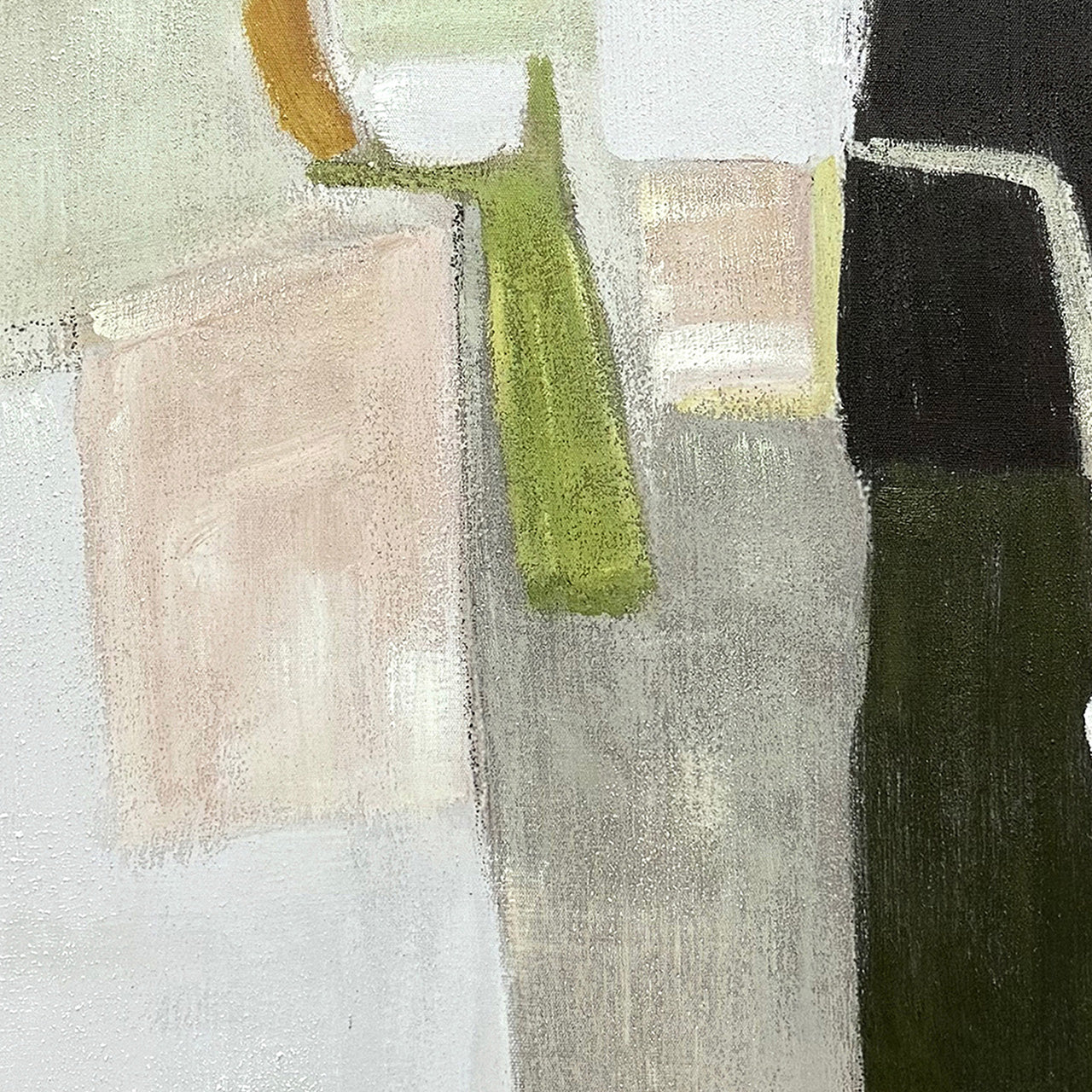 Painting Olive Color Blocks
