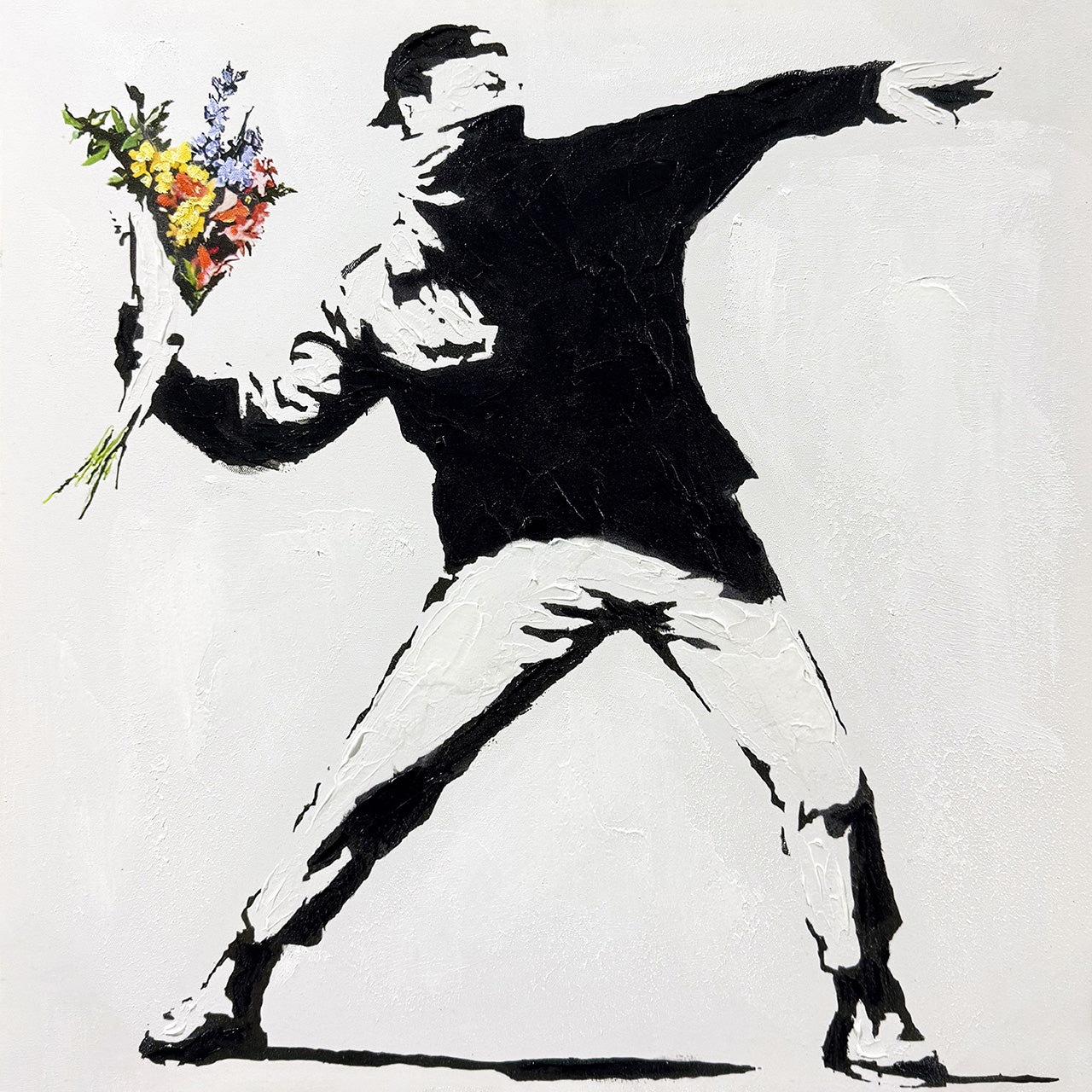 Gemälde Blumenwerfer