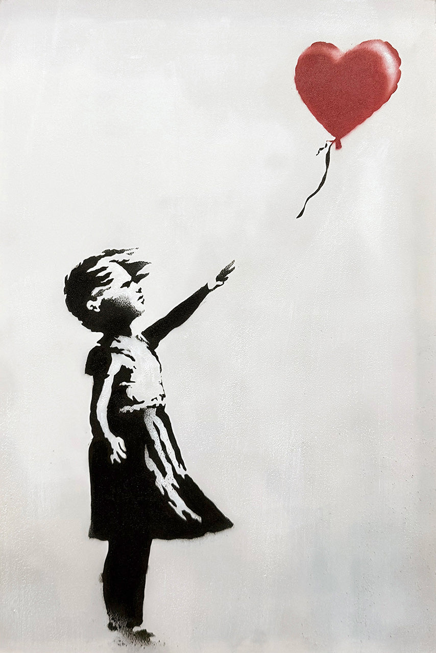 Gemälde Love Balloon Girl