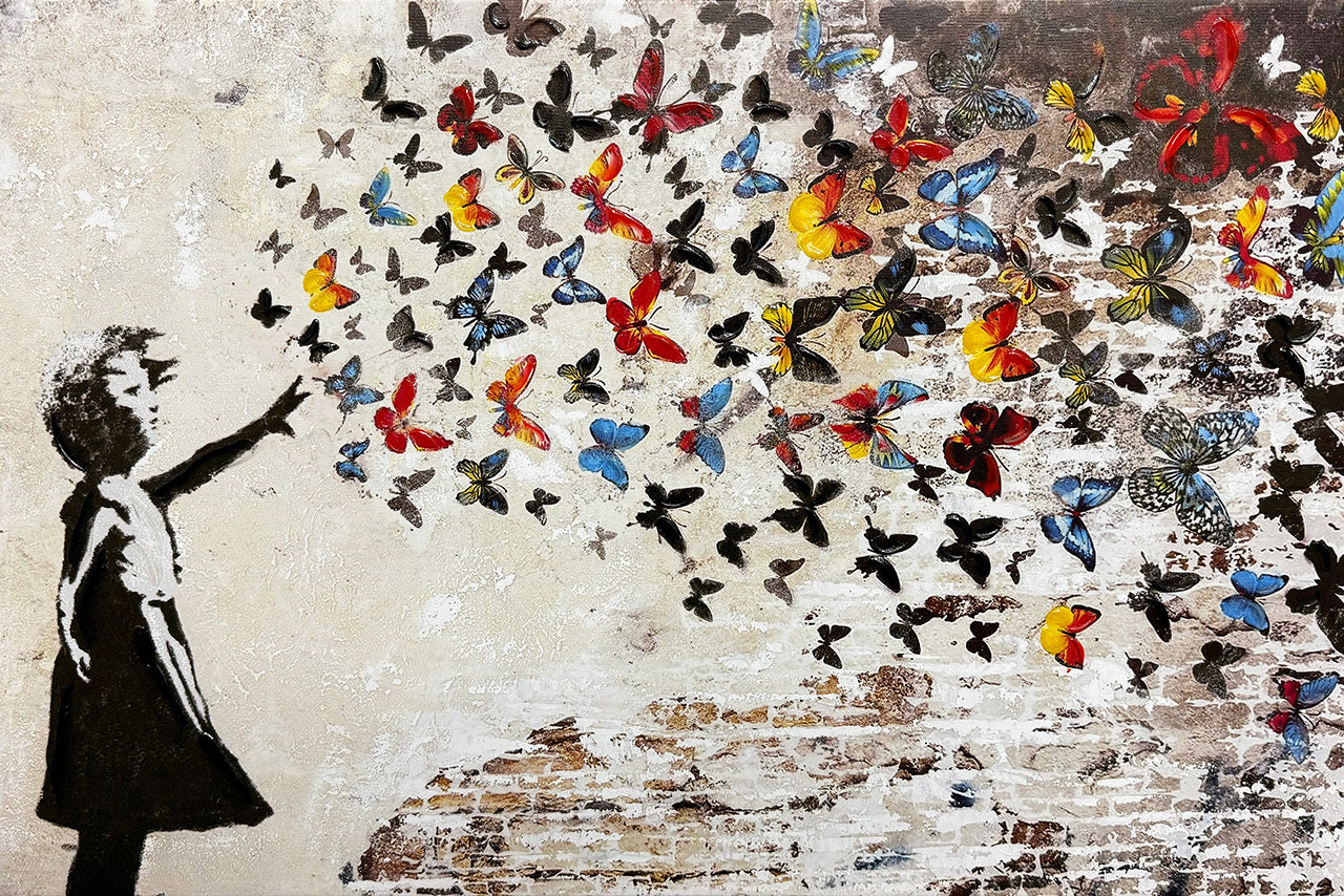 Painting Butterfly Girl