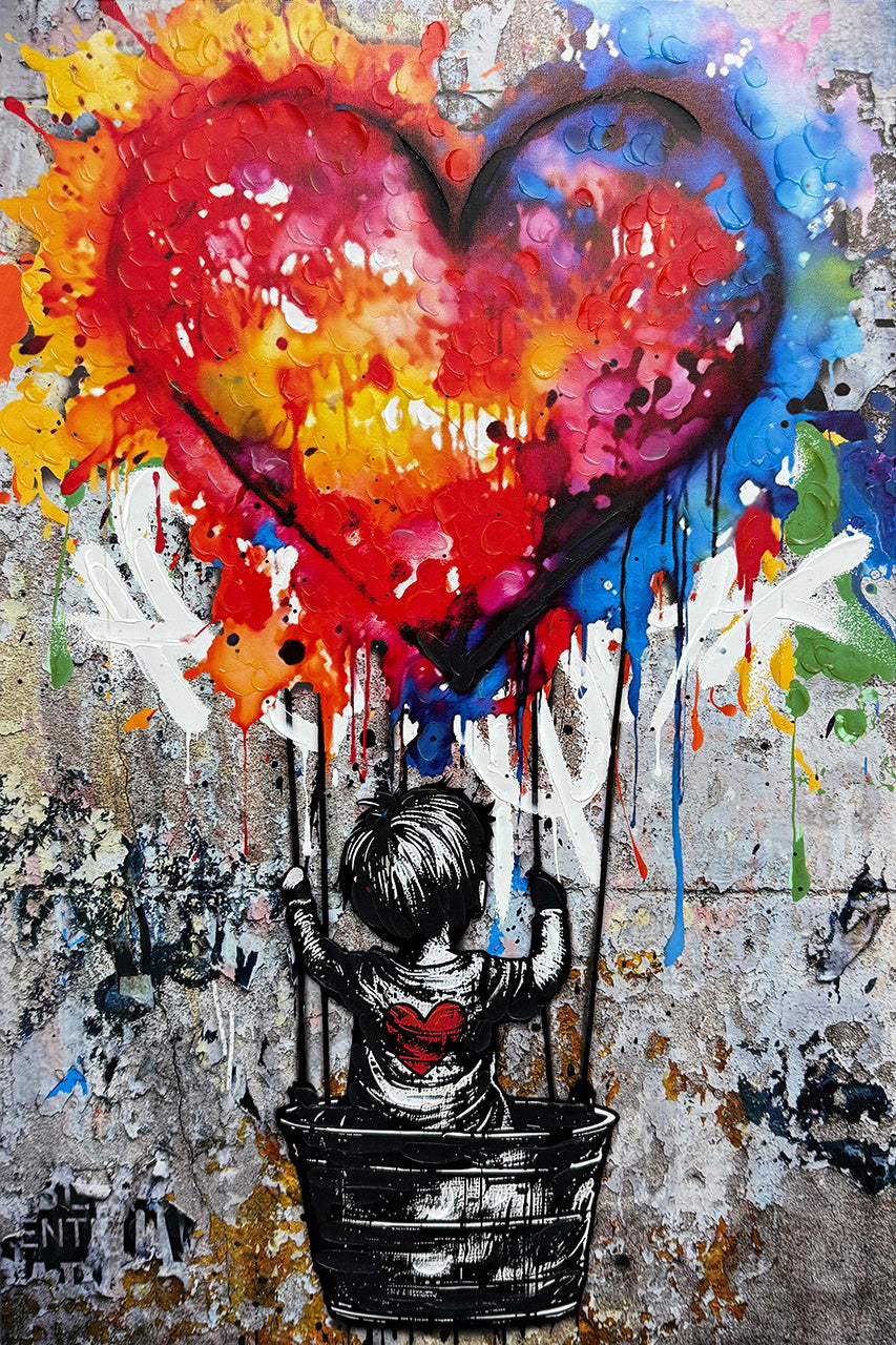 Painting Love Balloon