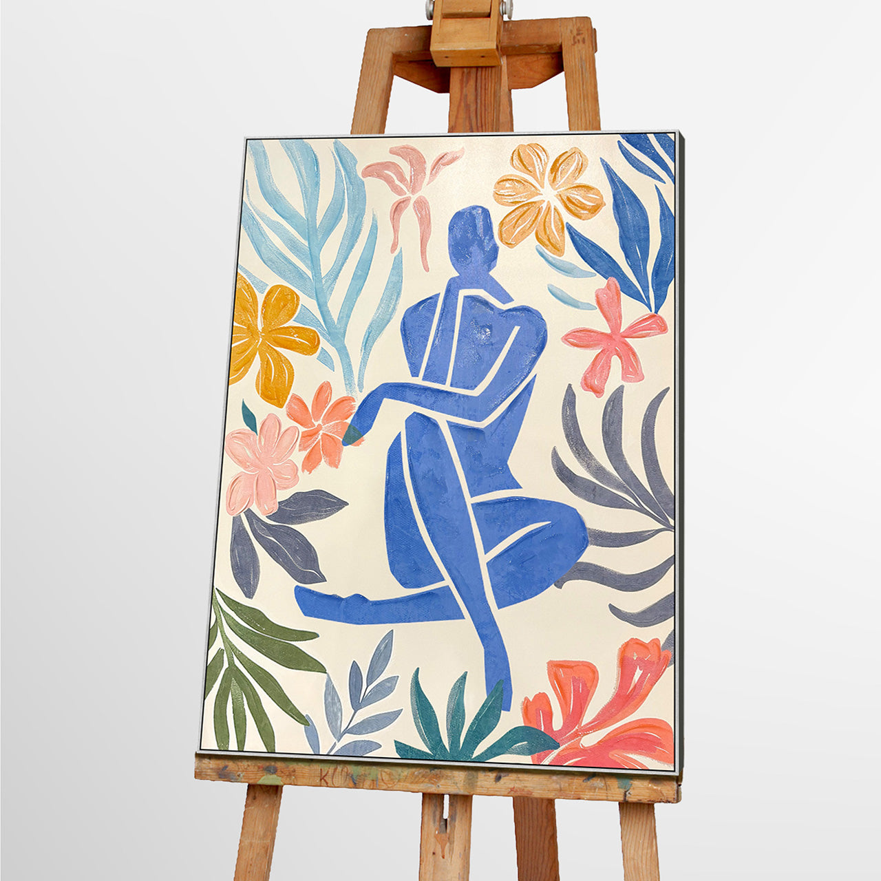 Tableau inspiré de Matisse Nu bleu