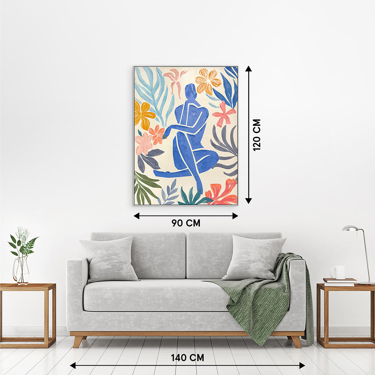 Matisse-inspired Blue Nude Painting
