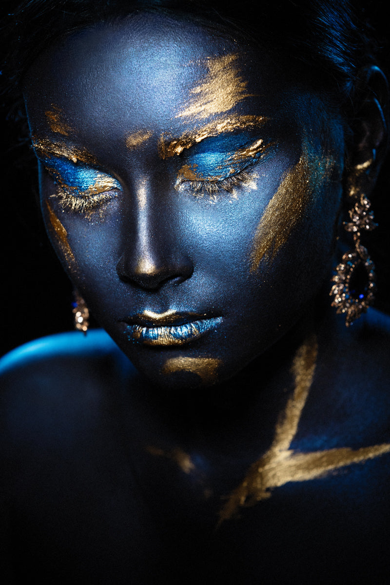 glass picture Blue Beauty
