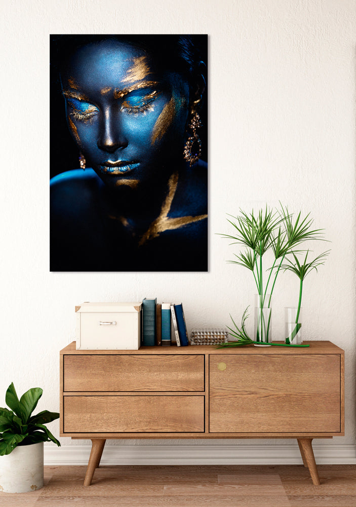 glass picture Blue Beauty