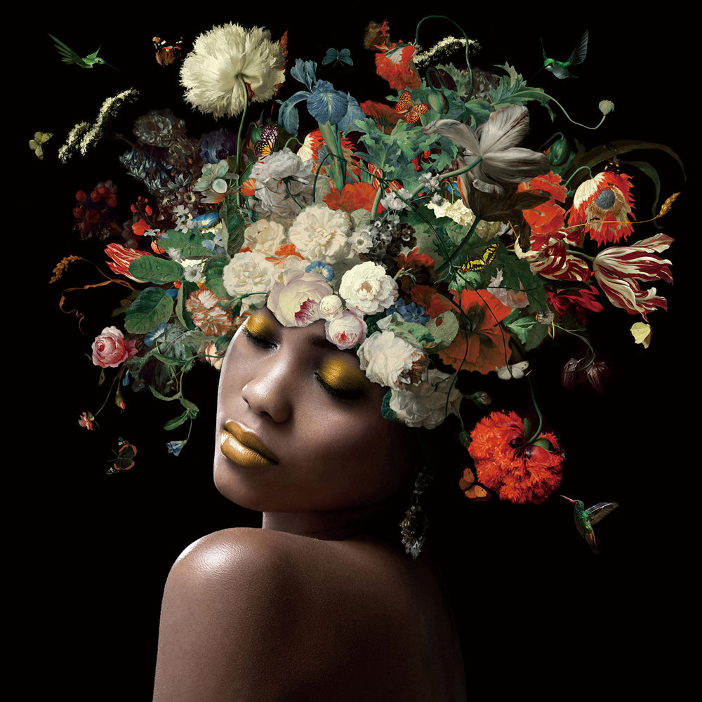 Lady with Flowers