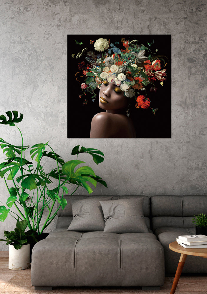 Lady with Flowers