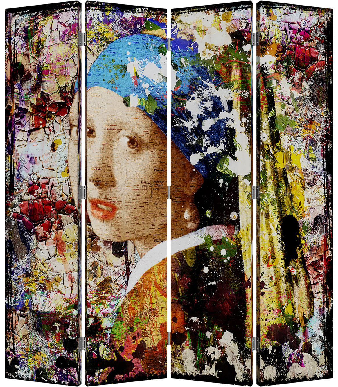 Room Divider "Artworks" Reversible Motif