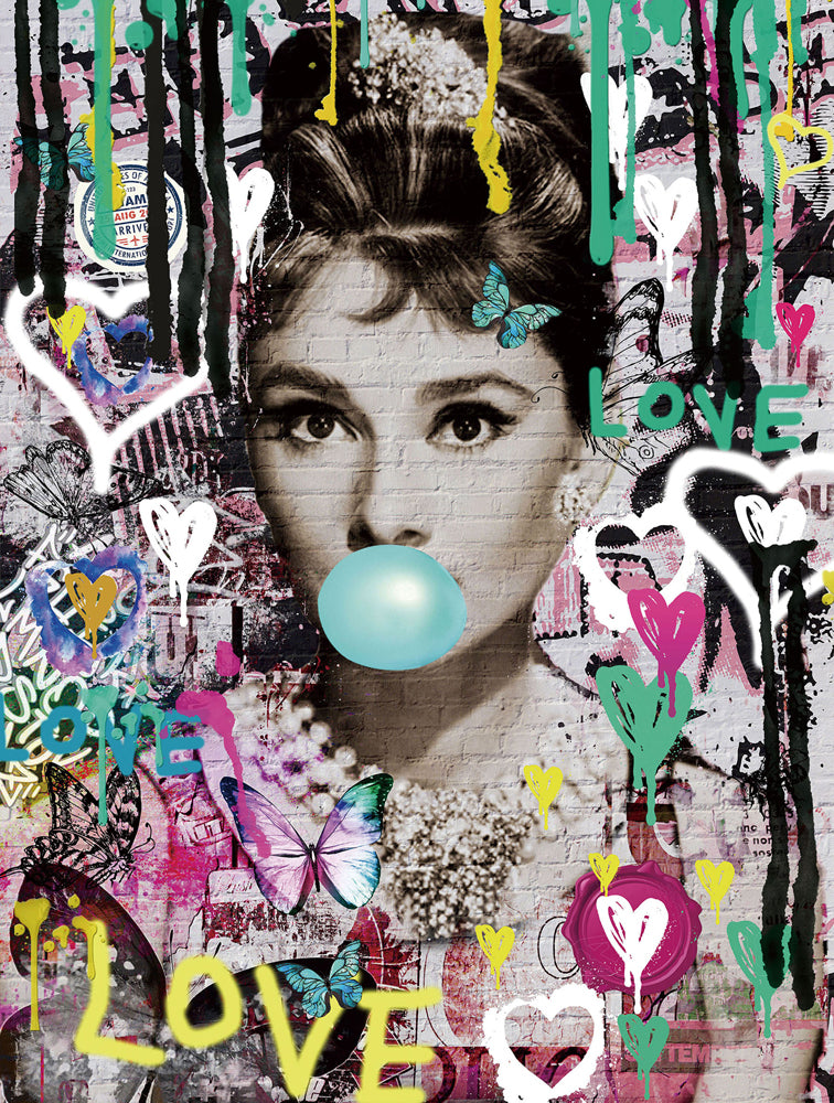 glass picture Street Art "Bubble"