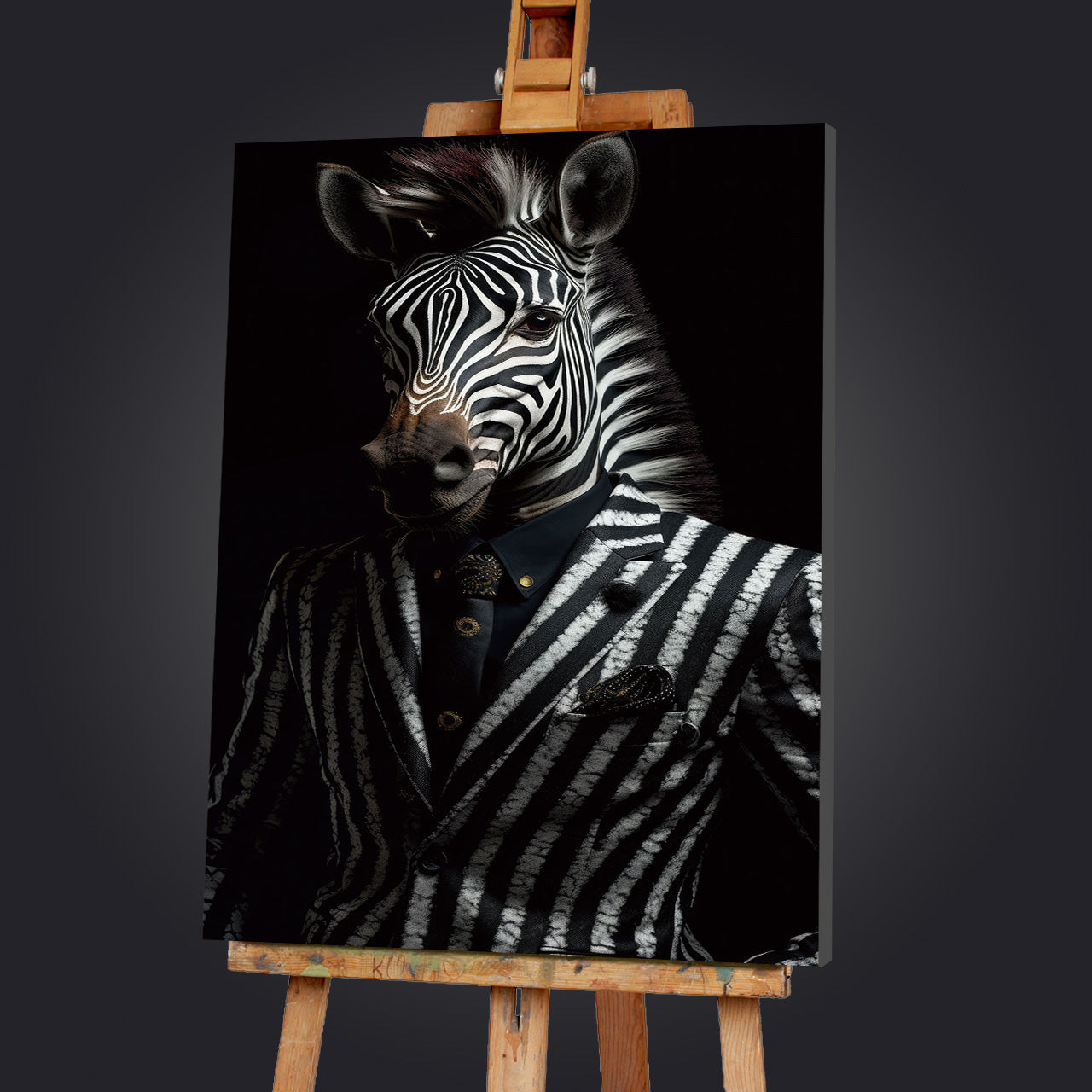 glass picture Noble Stripes