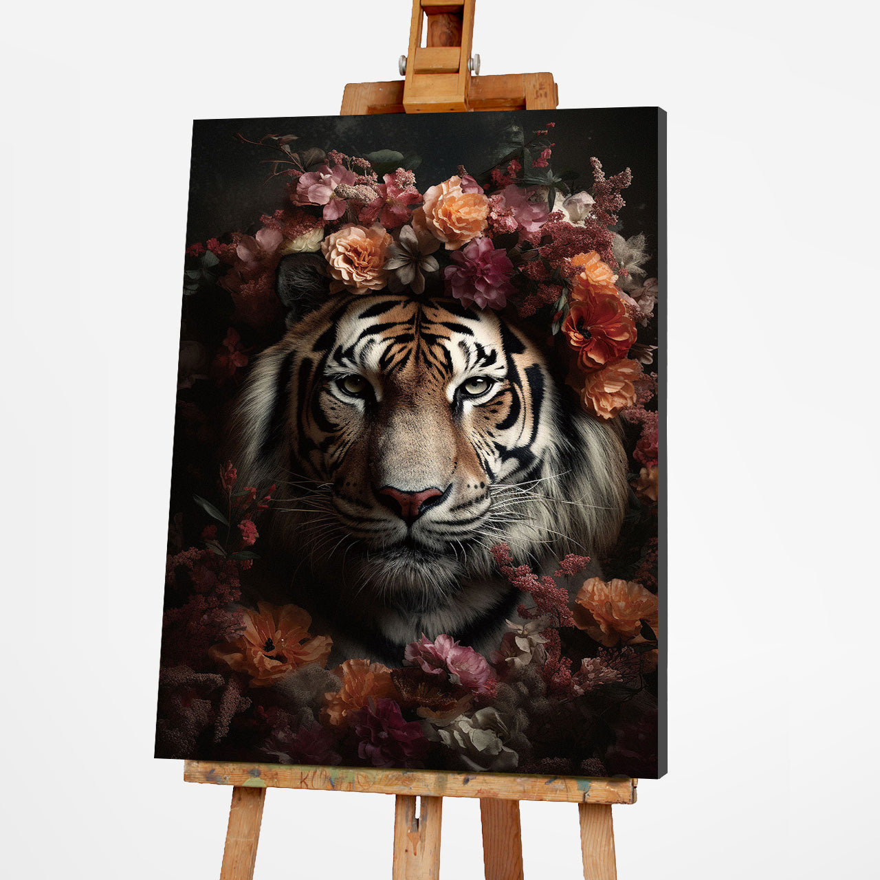 glass picture Tiger Fowers
