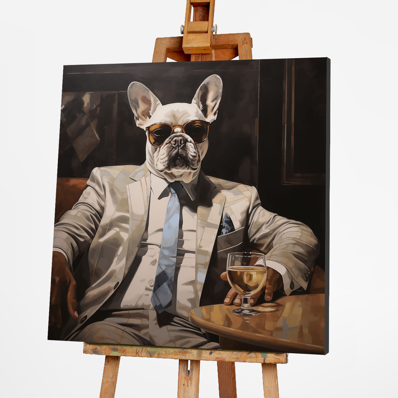 glass picture Business Bulldog