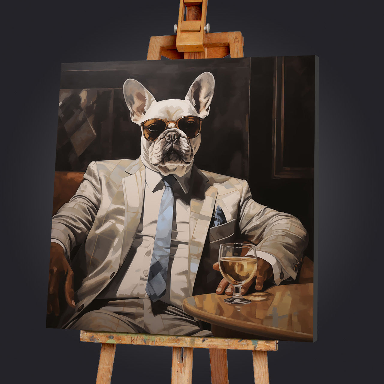 glass picture Business Bulldog