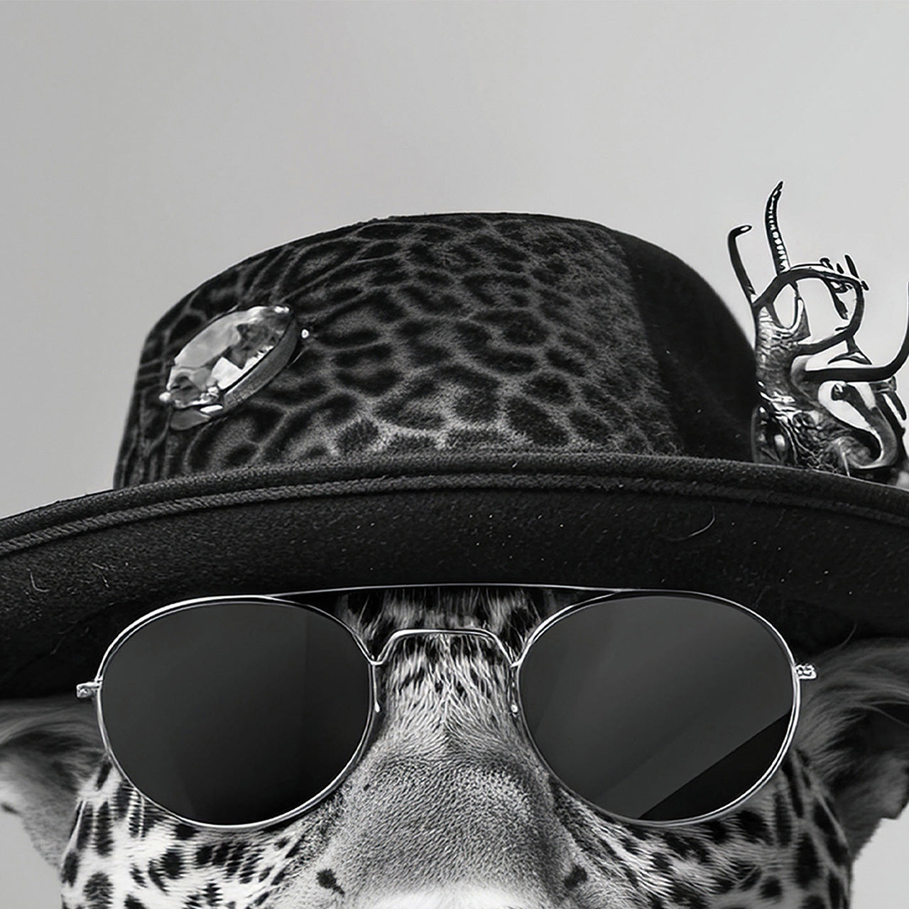 Tableau en verre Leo Hipster