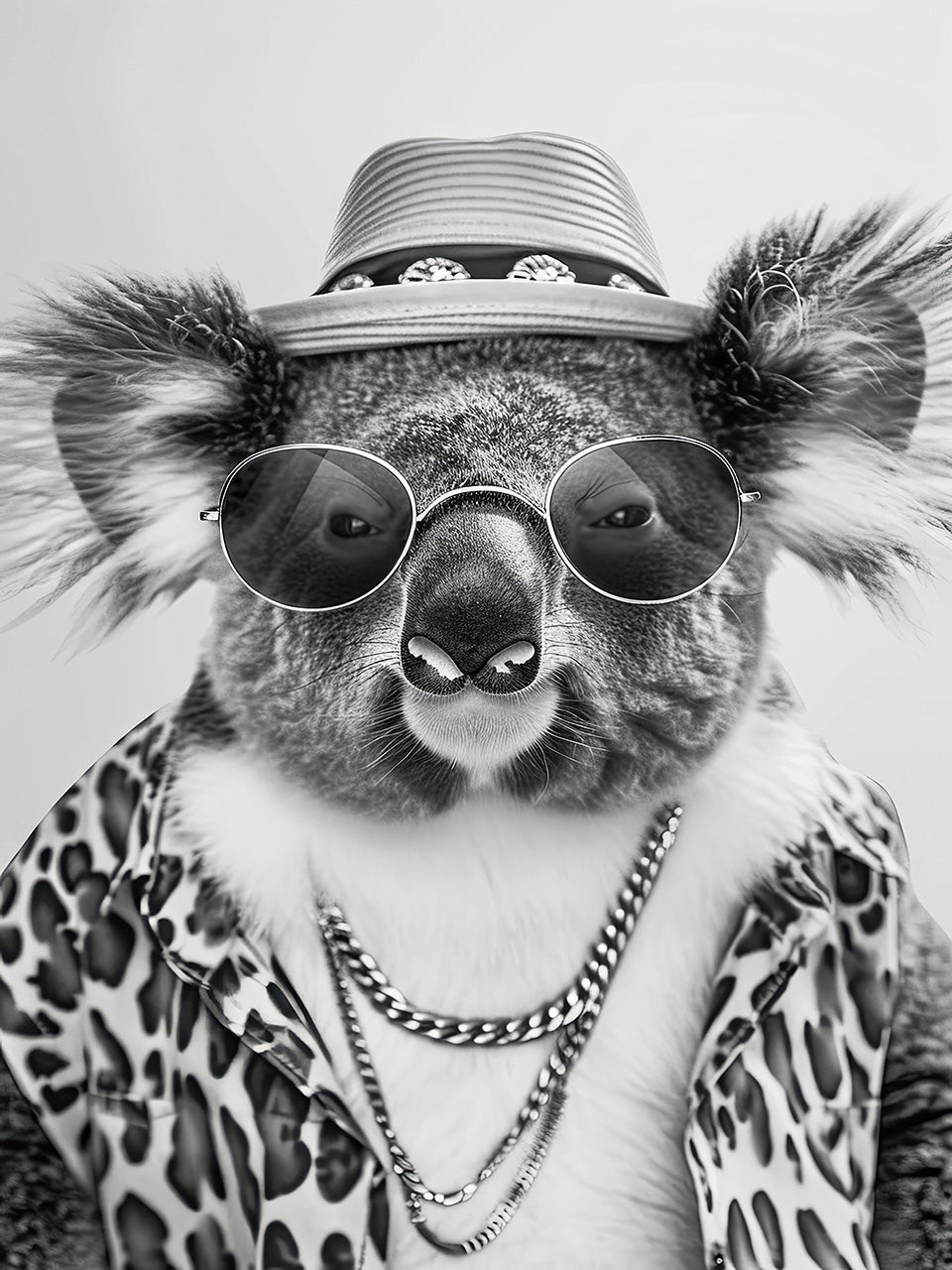 Glasbild Cool Koala
