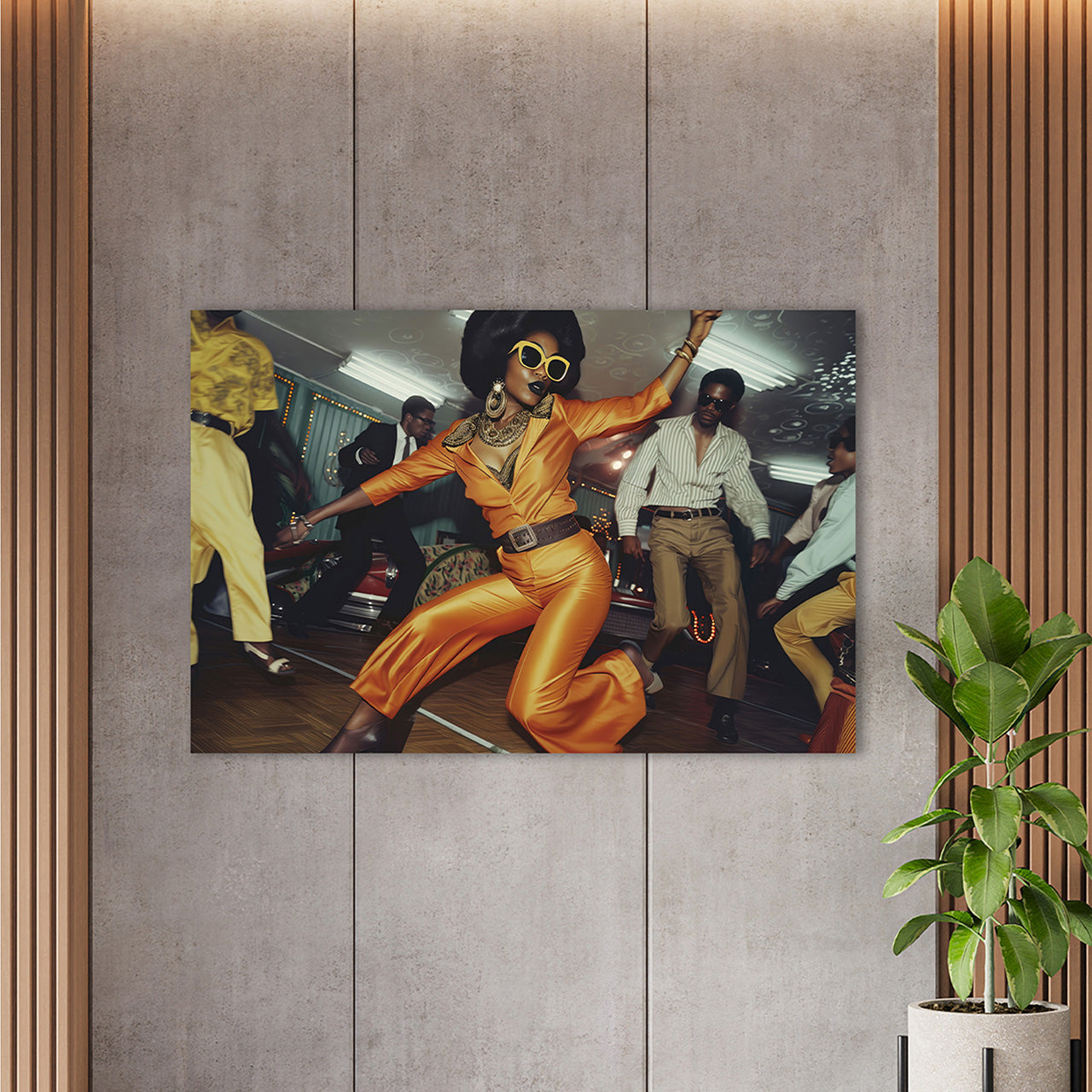 Tableau en verre Night Fever