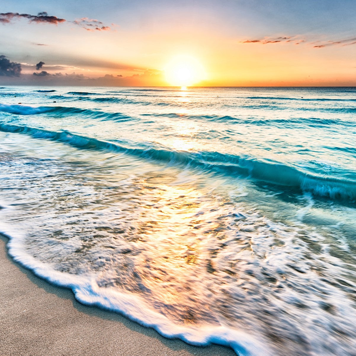 Image et cadre Vagues sur la plage