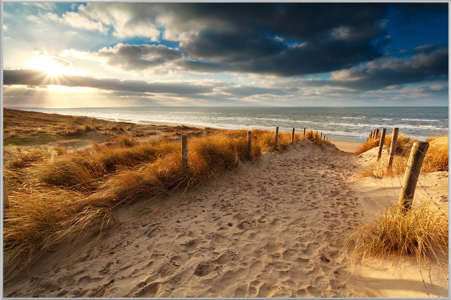 Image et cadre Chemin de sable vers la mer 3