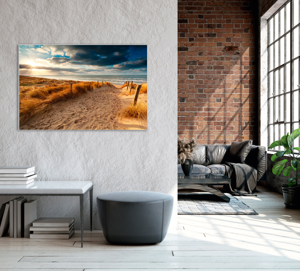 Image et cadre Chemin de sable vers la mer 3