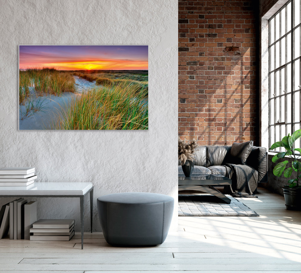 Picture &amp; Frame Dune Landscape with Sunset