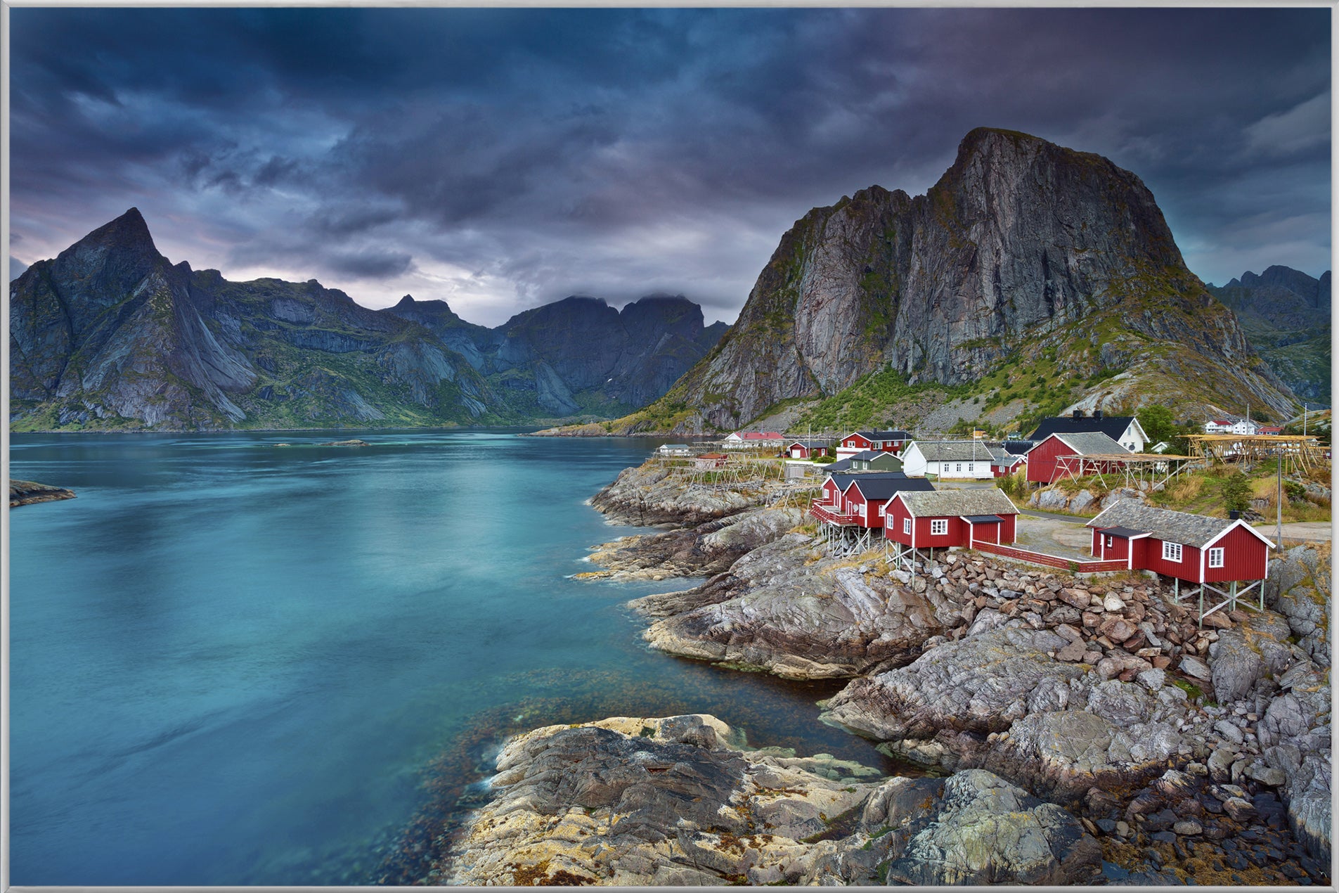 Picture &amp; Frame Scandinavian Village on the Fjord 1