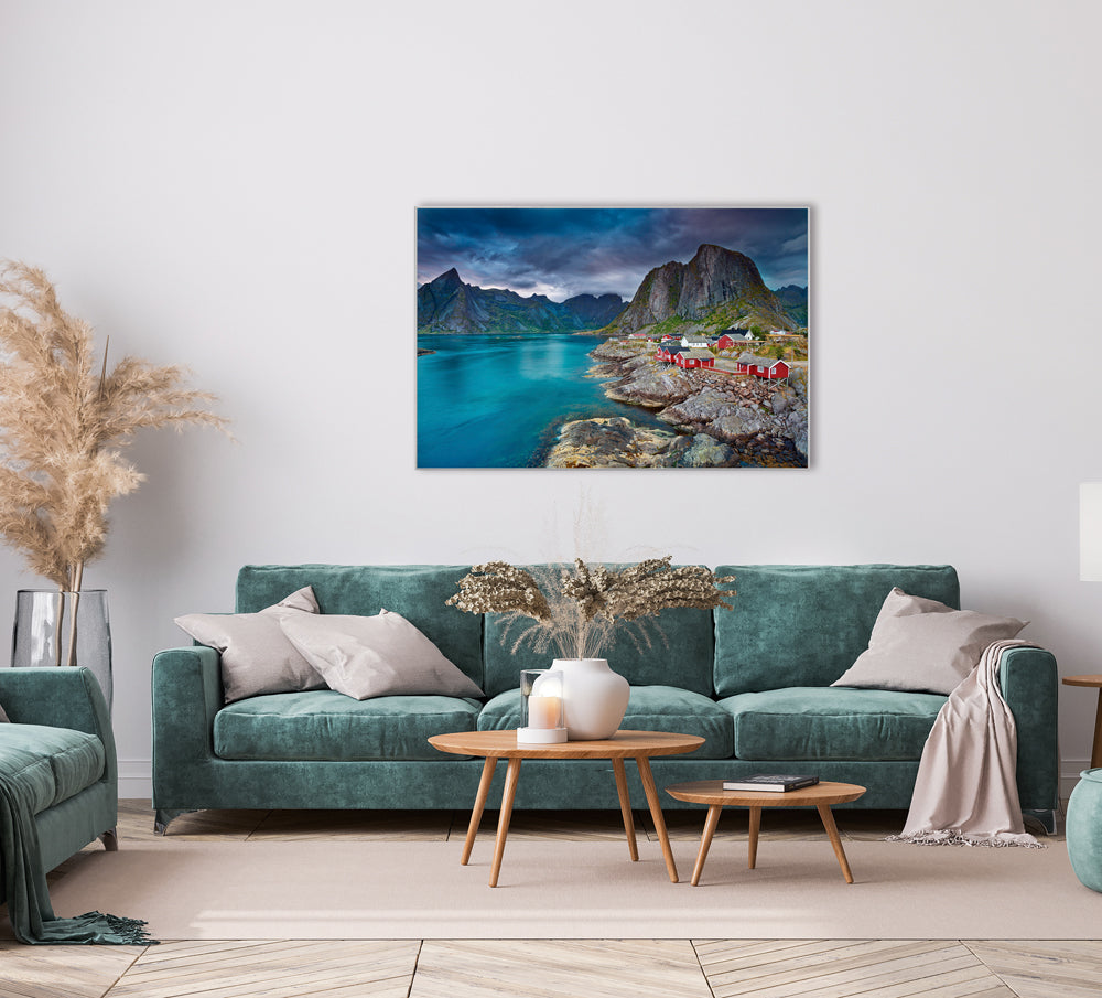 Picture &amp; Frame Scandinavian Village on the Fjord 1