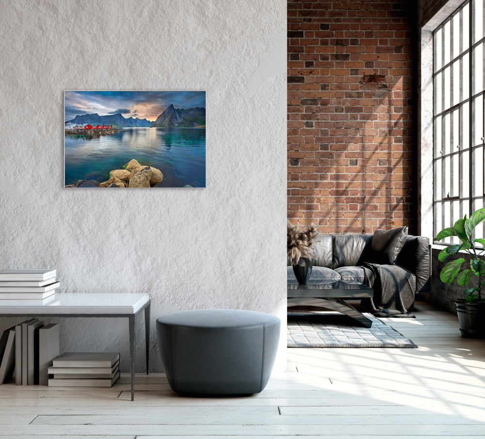 Picture &amp; Frame Scandinavian Village on the Fjord 2