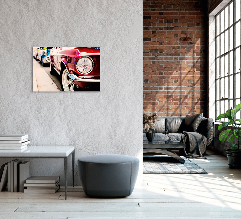 Picture &amp; Frame Red Vintage Car