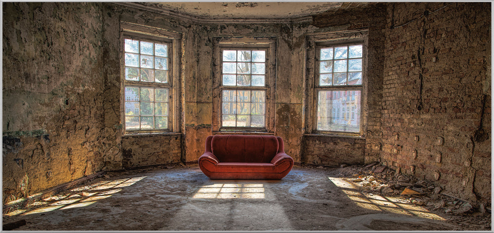 Picture &amp; Frame Red Sofa