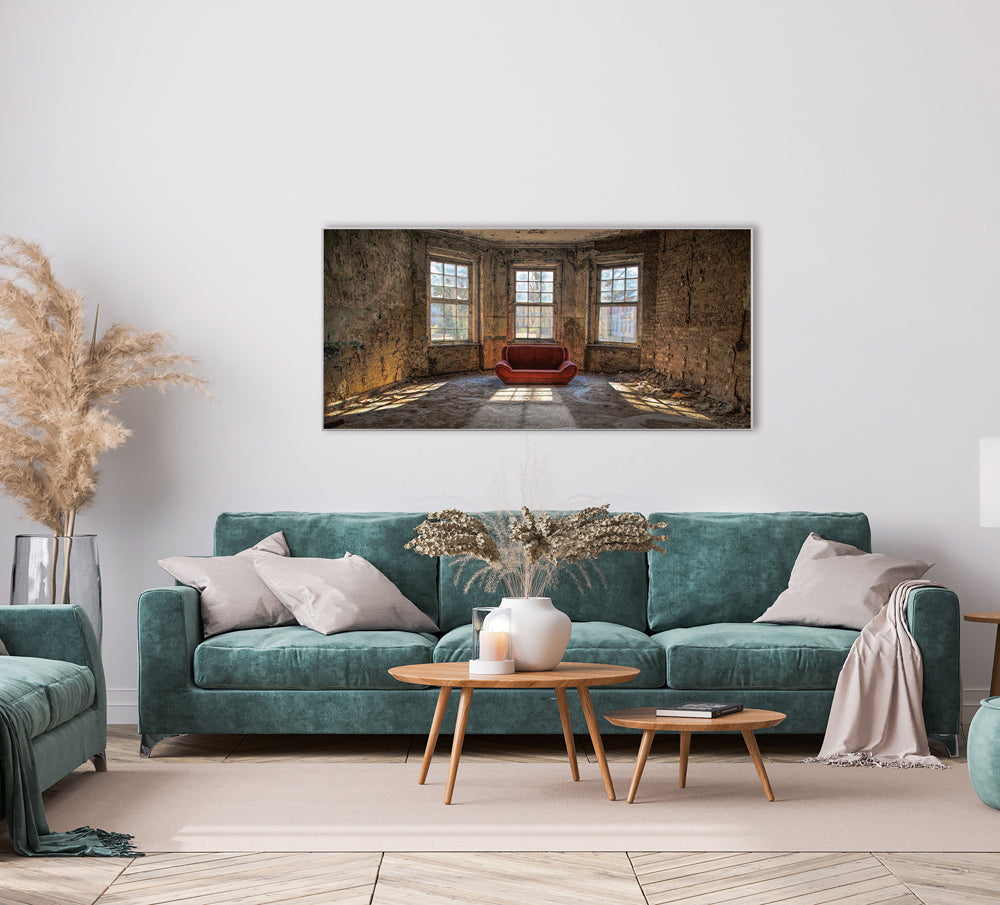 Picture &amp; Frame Red Sofa