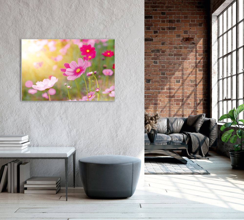 Picture &amp; Frame Delicate Pink Flowers 2