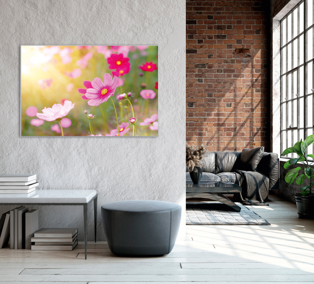 Picture &amp; Frame Delicate Pink Flowers 2