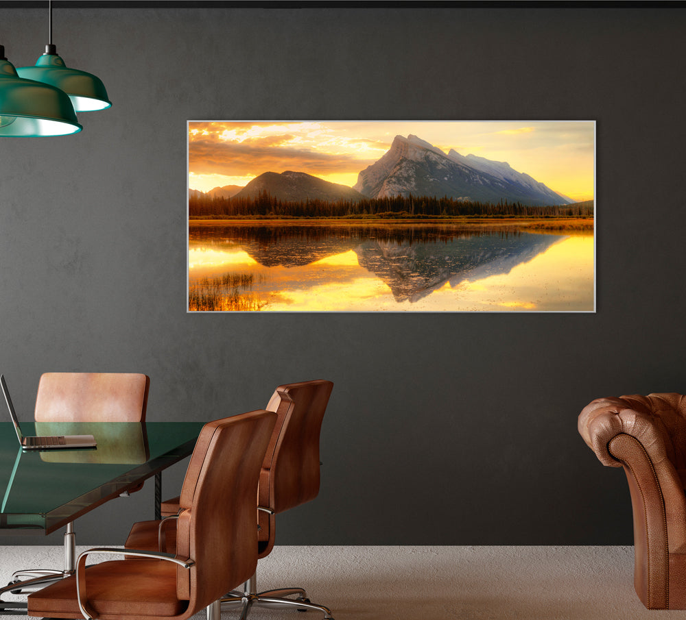 Picture &amp; Frame Beautiful lake view with mountains