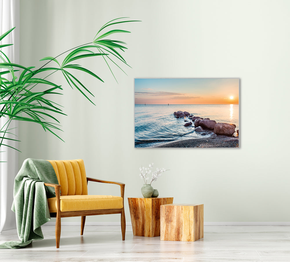 Picture &amp; Frame Sunset at Sea 1