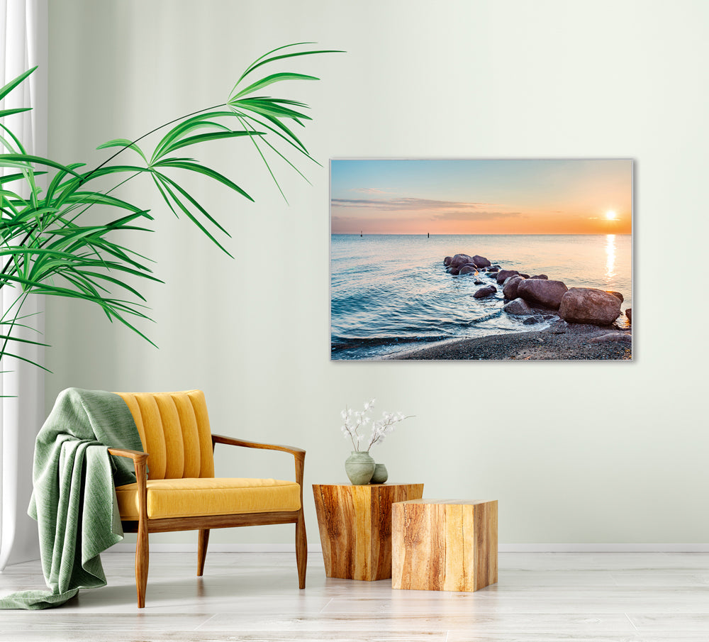 Picture &amp; Frame Sunset at Sea 1