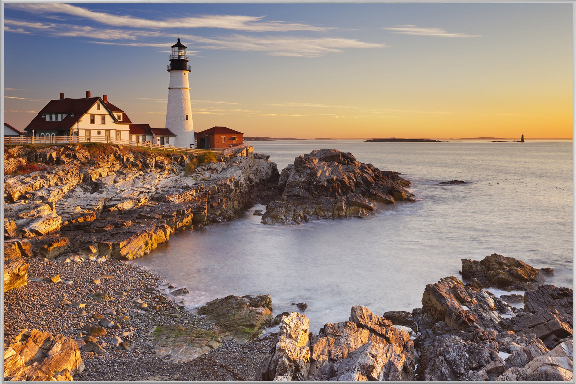 Picture &amp; Frame Lighthouse at Dusk