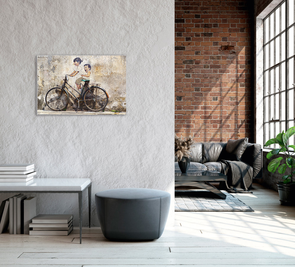 Picture &amp; Frame Street Art with Bicycle