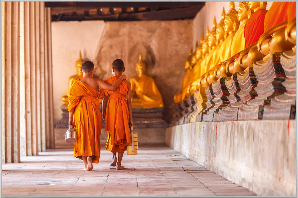 Picture &amp; Frame Buddhist Monks